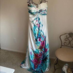 NWT All About Me One Shoulder Floral Prom/Wedding Dress